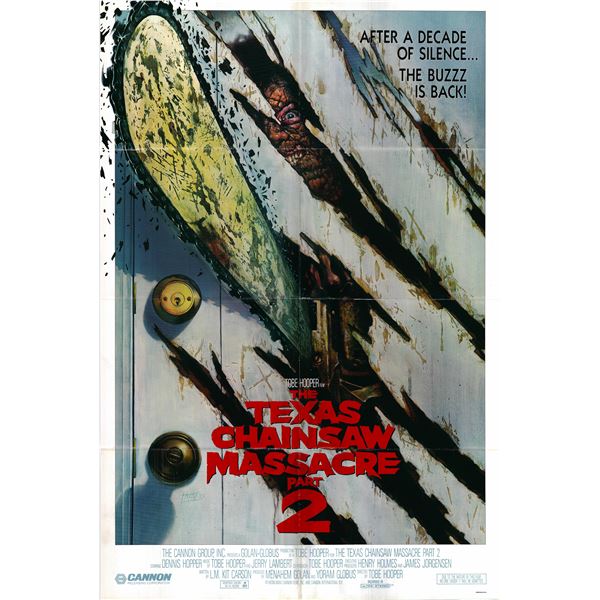 The Texas Chainsaw Massacre, Part 2 original 1986 vintage movie poster