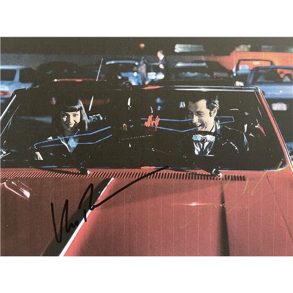 Pulp Fiction John Travolta and Uma Thurman signed photo
