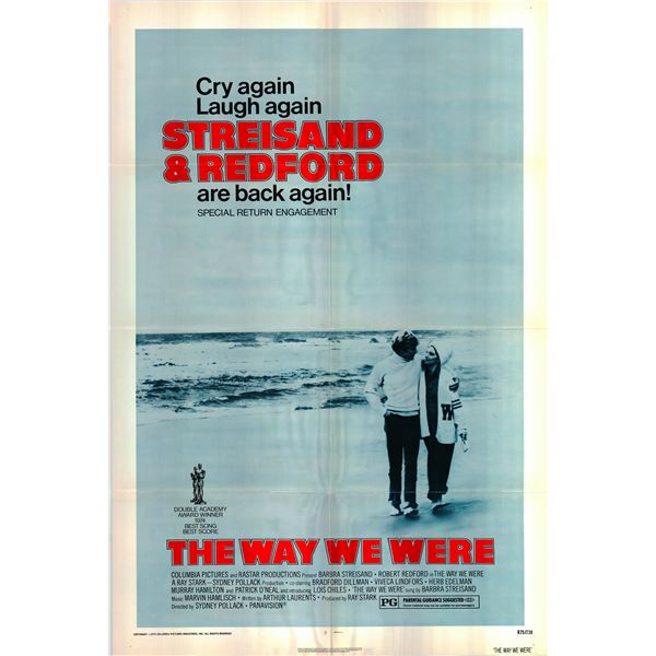 The Way We Were original 1975R vintage movie poster