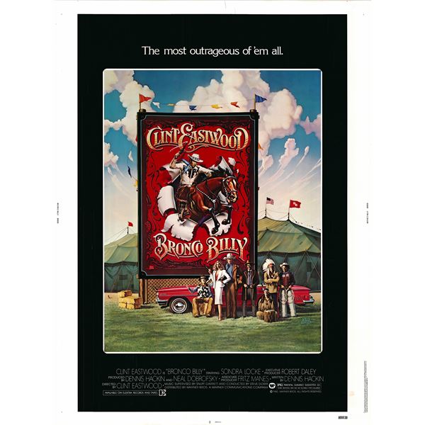 Bronco Billy original 1980 vintage one sheet poster
