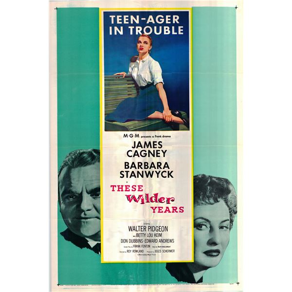 These Wilder Years original 1956 vintage movie poster