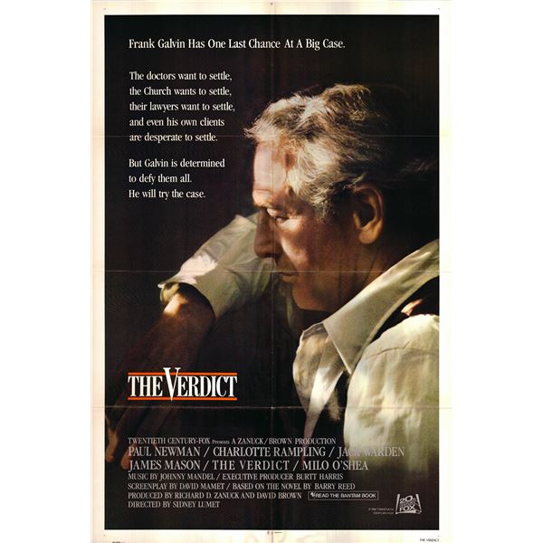 The Verdict original 1982 vintage movie poster