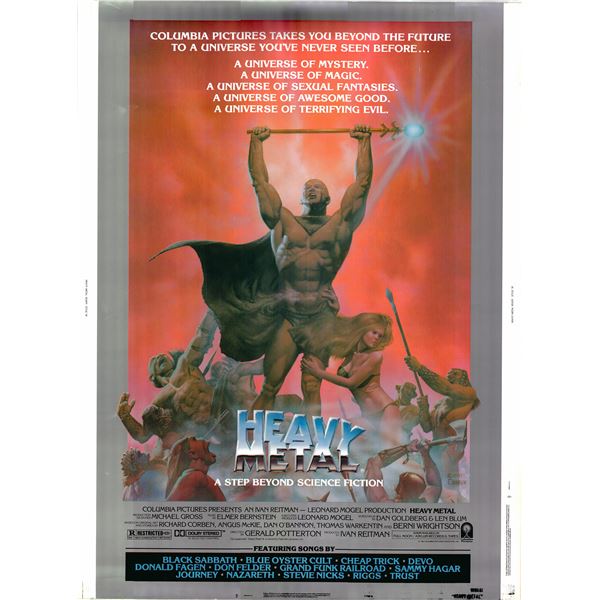 Heavy Metal original 1981 vintage one sheet movie poster