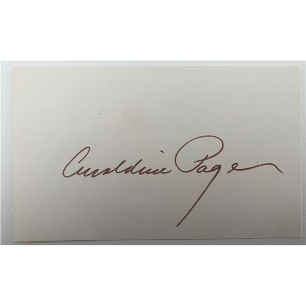 Geraldine Page original signature