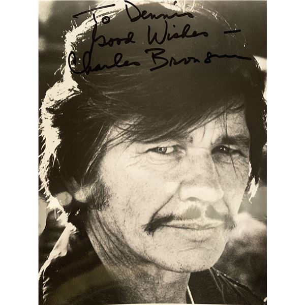 Charles Bronson signed photo