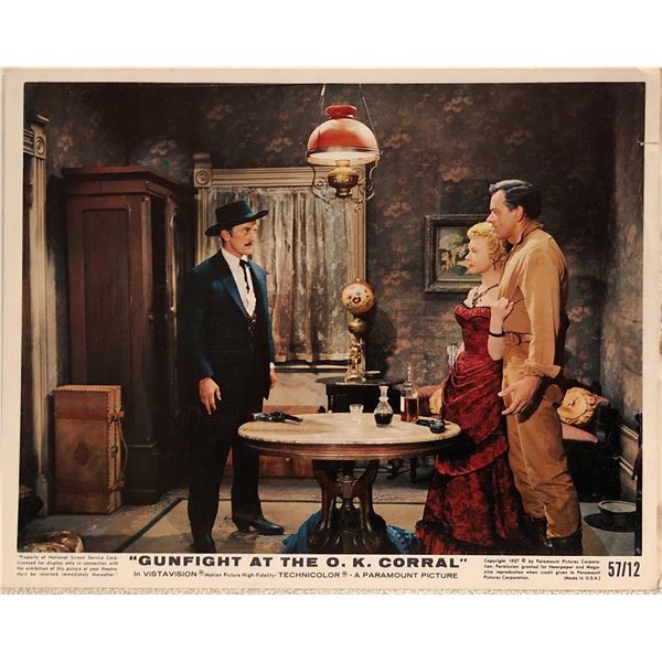 Gunfight at the O.K. Corral original 1957 vintage lobby card