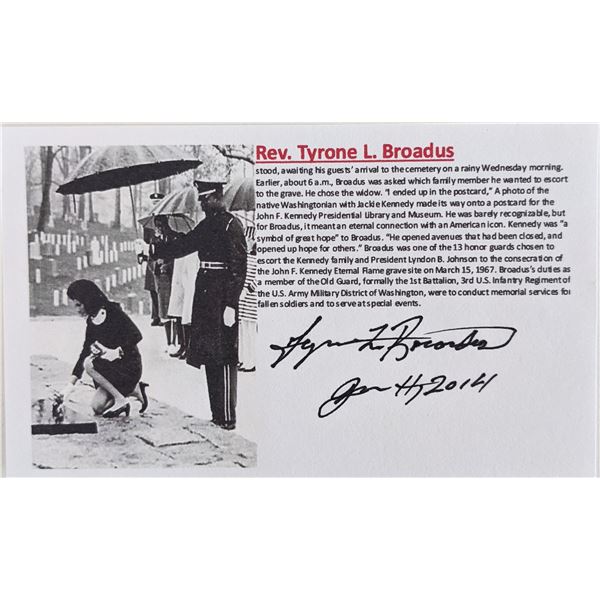 Tyrone L Broadus signed card