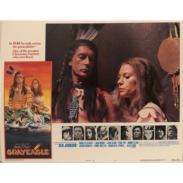Grayeagle  original 1977 vintage lobby card