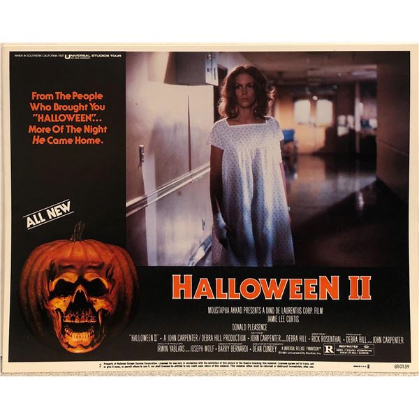 Halloween II original 1981 vintage lobby card