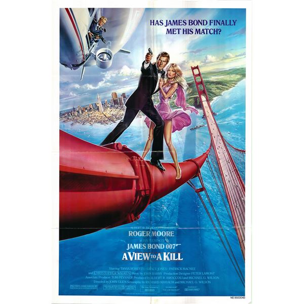 A View to A Kill original 1985 vintage movie poster
