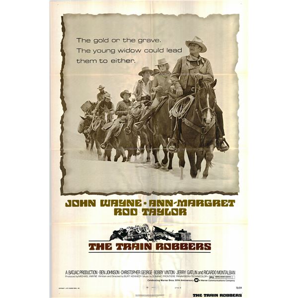 The Train Robbers original 1973 vintage movie poster