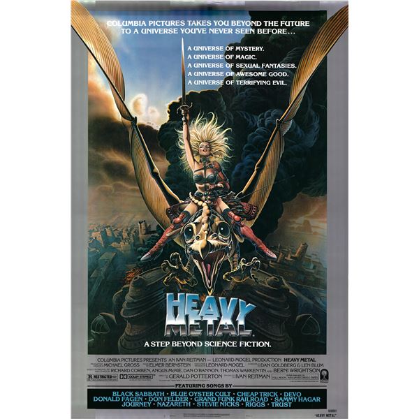 Heavy Metal original 1981 vintage one sheet movie poster