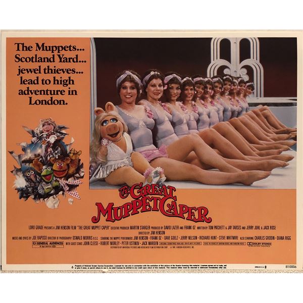 The Great Muppet Caper original vintage lobby card