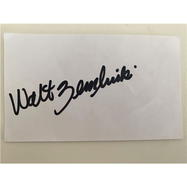 Walter Zembriski original signature