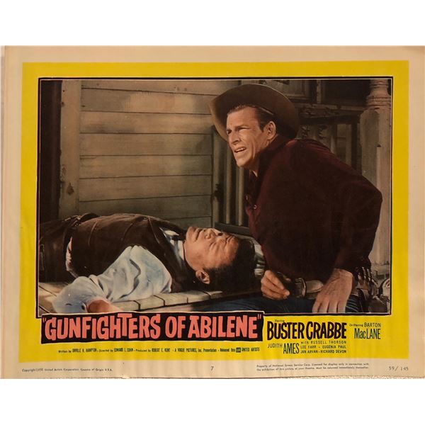 Gunfighters of Abilene original 1959 vintage lobby card