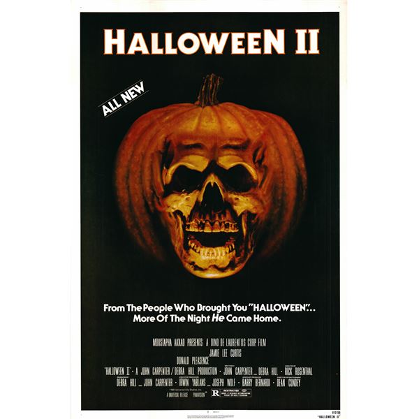 Halloween II original 1981 vintage one sheet movie poster