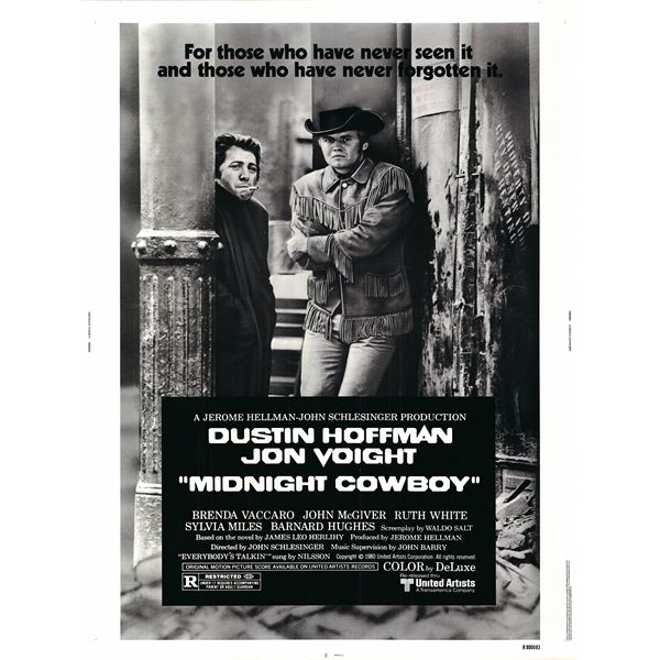 Midnight Cowboy original 1969 vintage one sheet movie poster