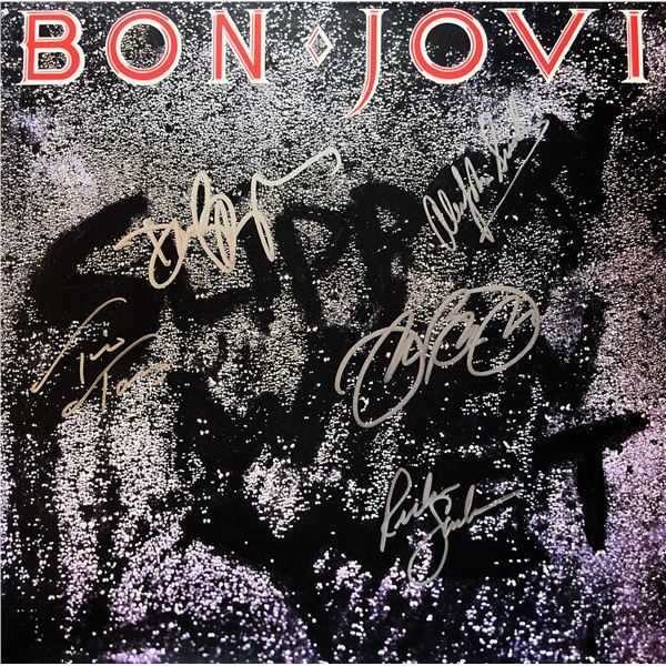 Bon Jovi signed Slippery When Wet album