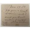 Image 1 : John Forslan signed note