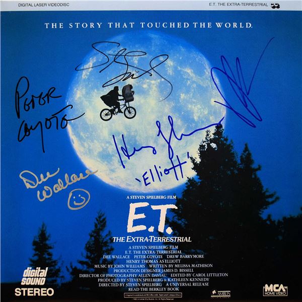 E.T. signed laser disc soundtrack album