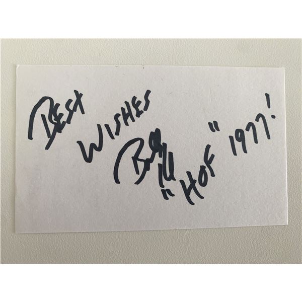 Billy Hardwick original signature