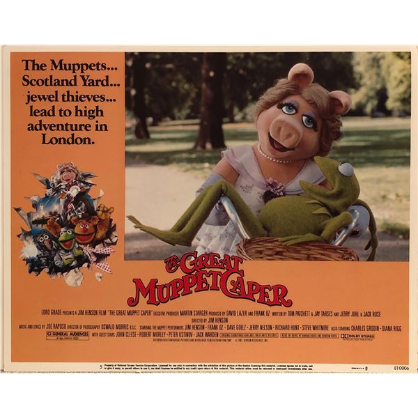 The Great Muppet Caper original vintage lobby card