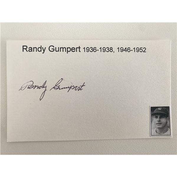 Randy Gumpert original signature