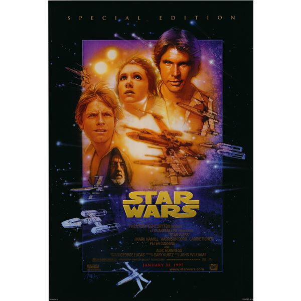 Star Wars original 1993R vintage one sheet movie poster