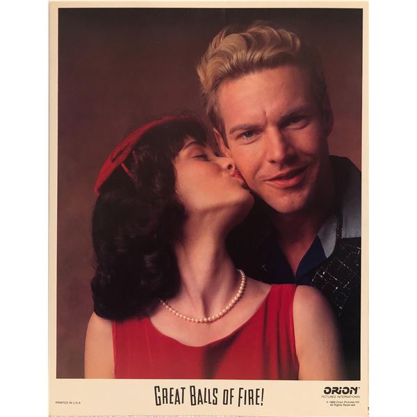 Great Balls of Fire! original 1989 vintage lobby card