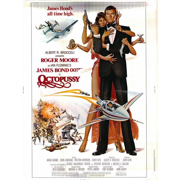 Octopussy original 1983 vintage one sheet movie poster