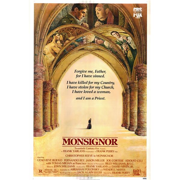 Monsignor original 1982 vintage one sheet movie poster