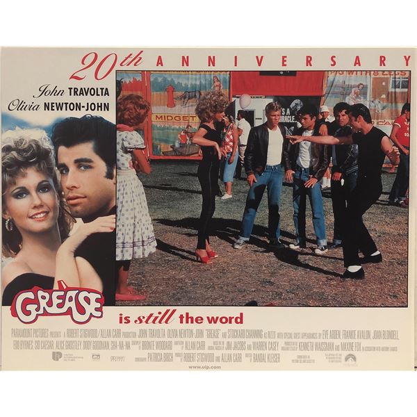 Grease 20th Anniversary original 1998R vintage lobby card