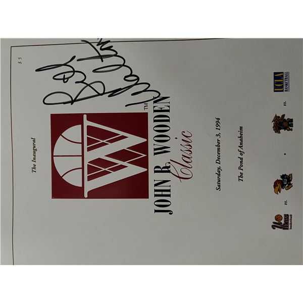 Bill Walton signed program