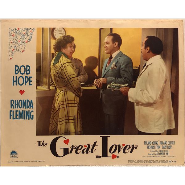 The Great Lover original 1949 vintage lobby card