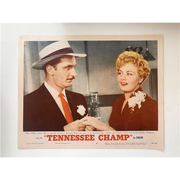 Tennessee Champ 1954 vintage lobby card