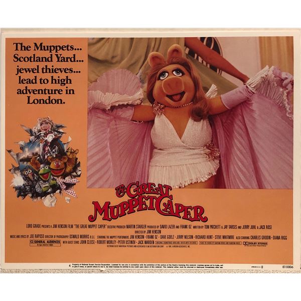 The Great Muppet Caper original vintage lobby card