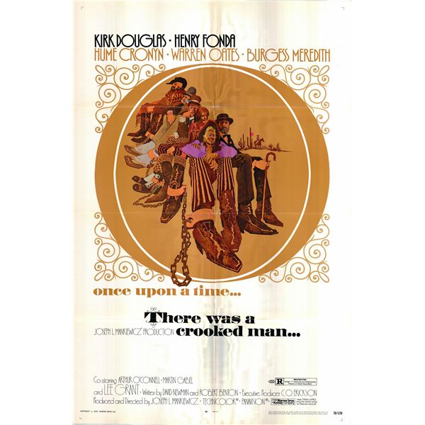 There Was a Crooked Man... original 1970 vintage movie poster