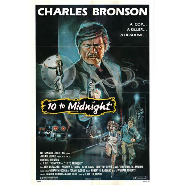 10 to Midnight original 1983 vintage movie poster