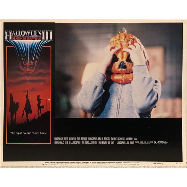 Halloween III original 1982 vintage lobby card