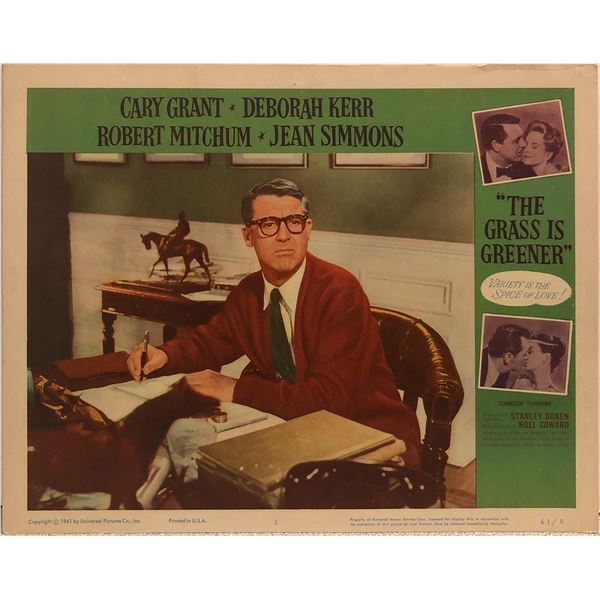 Grass is Greener original 1961 vintage lobby card