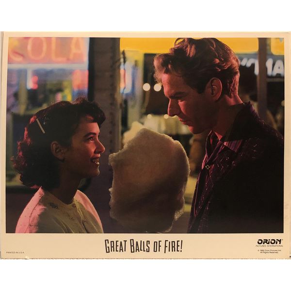 Great Balls of Fire! original 1989 vintage lobby card