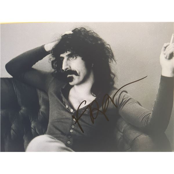 Frank Zappa signed photo