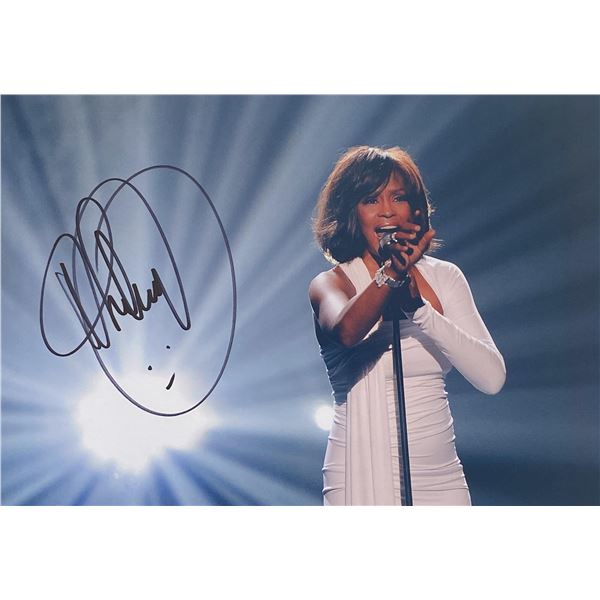 Whitney Houston signed photo