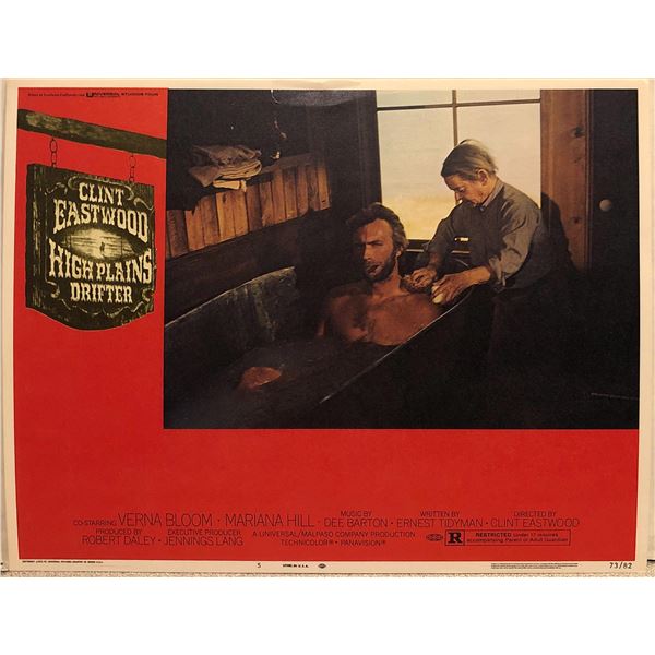 High Plains Drifter original 1973 vintage lobby card