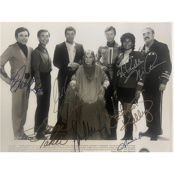 Star Trek cast signed photo