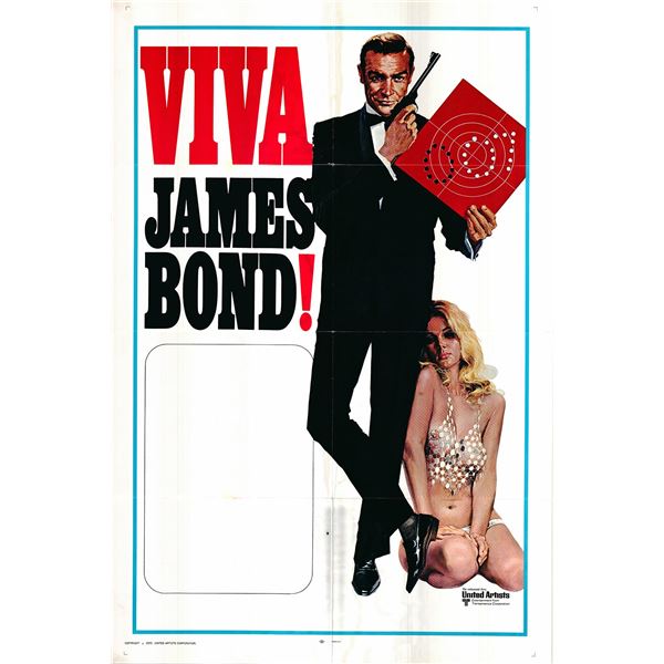 Viva James Bond original 1970 vintage poster