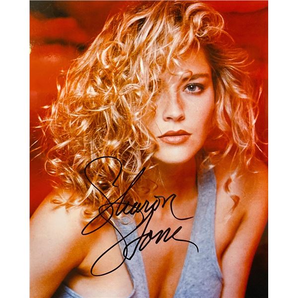 Sharon Stone signed photo