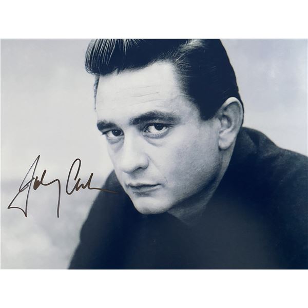 Johnny Cash signed photo