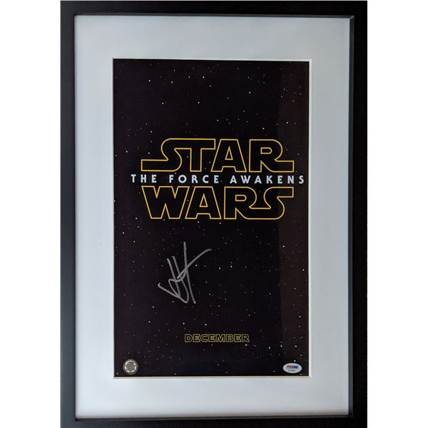 Star Wars: The Force Awakens J. J. Abrams signed mini poster