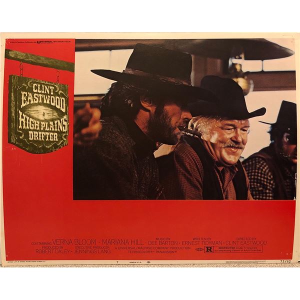 High Plains Drifter original 1973 vintage lobby card